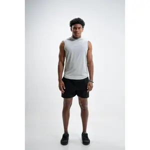 Grey Apex Sleeveless Hoodie