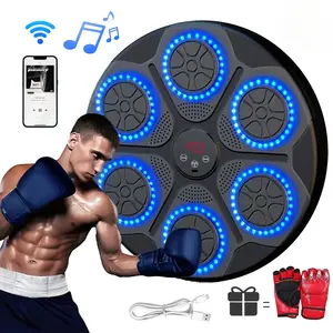 Durable Smart Music Boxing Boards, wall Mounted Bluetooth Boxing Training Punching Equipment, UsB Smart Boxing Target for HomeIndoor Gym, Christmas Gift