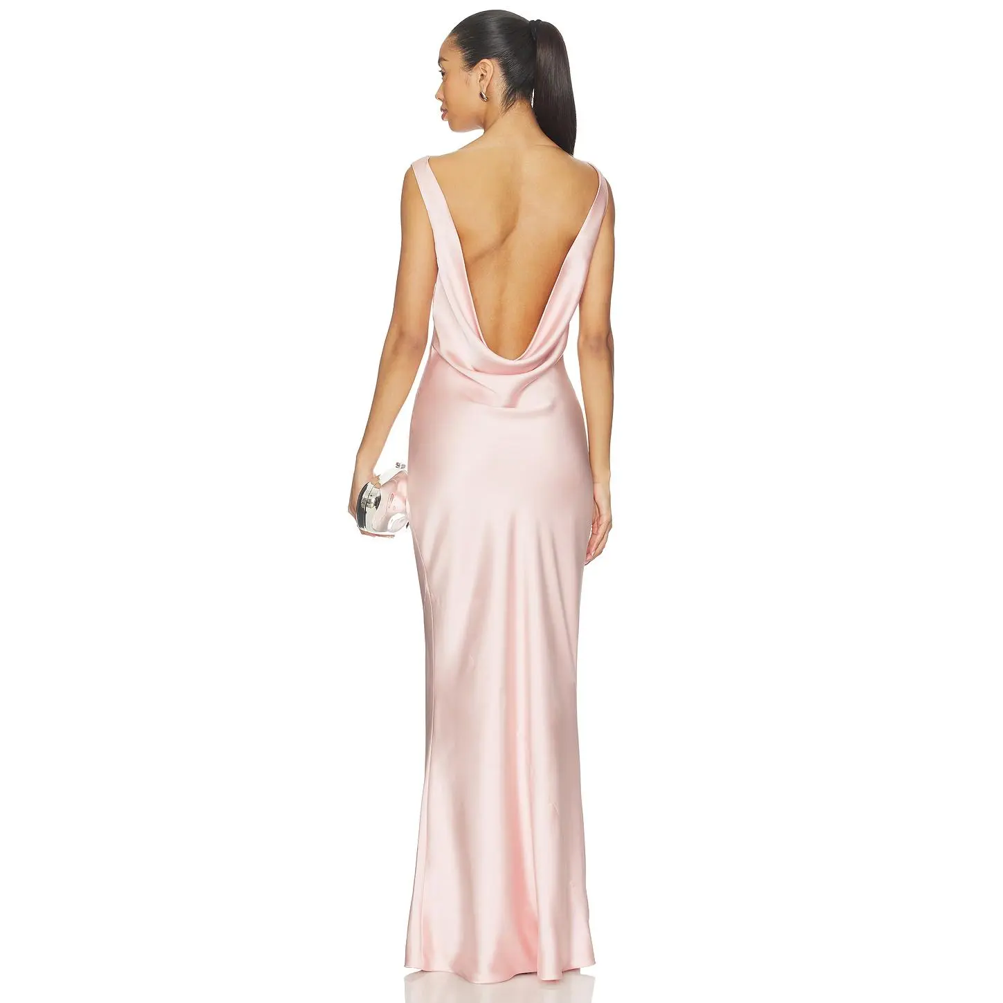 Norma Kamali Sleeveless Low Back Drape Gown in Ballet Pink - TikTok Shop Norma Kamali Sleeveless Low Back Drape Gown in Ballet Pink - TikTok Shop
