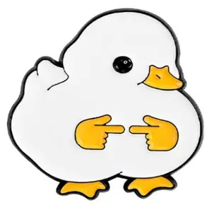 Goose/Duck With Shy Finger Symbol