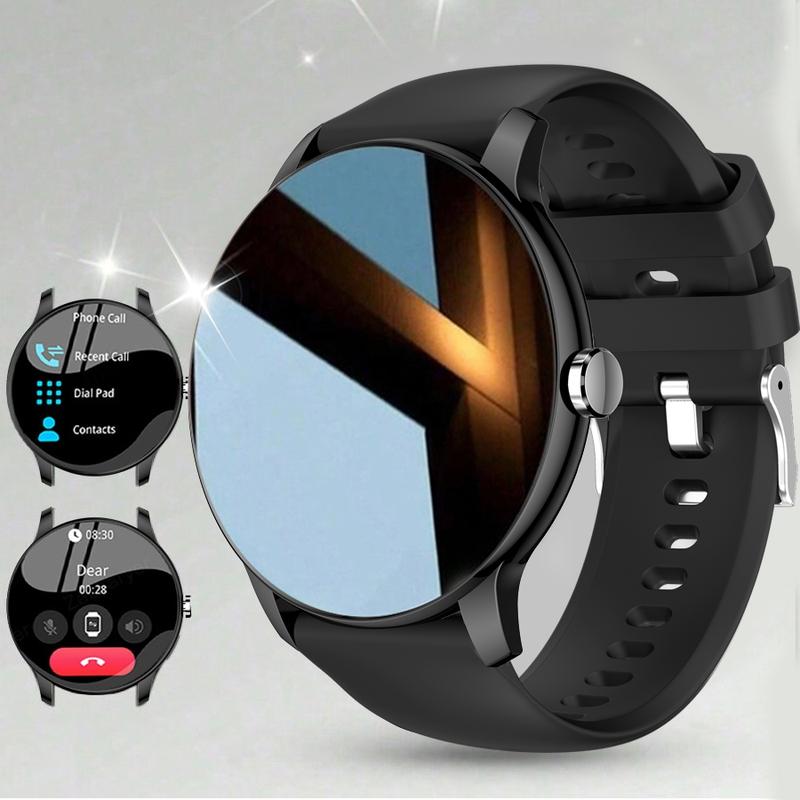 Smart Watch with Bluetooth-compatible Calling, Multi-Sport Modes, Message Alerts, Custom Wallpaper, Compatible with iPhone & Android, Wireless Smartwatch