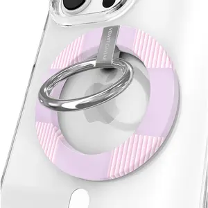 Velvet Caviar Lilac Vibe Checkered MagSafe Grip Ring – Magnetic Phone Grip & Stand for iPhone with Stylish Design