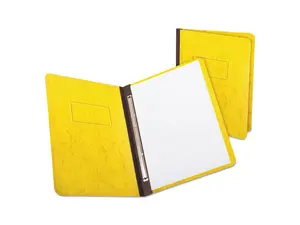 Oxford 12709 PressGuard Report Cover, Prong Clip, Letter, 3" Capacity, Yellow