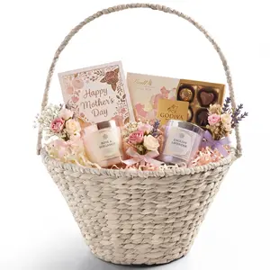 Best Choice Products Easter Basket, Woven Easter Basket for Kids w/ Collapsible Handle, Tapered Shape