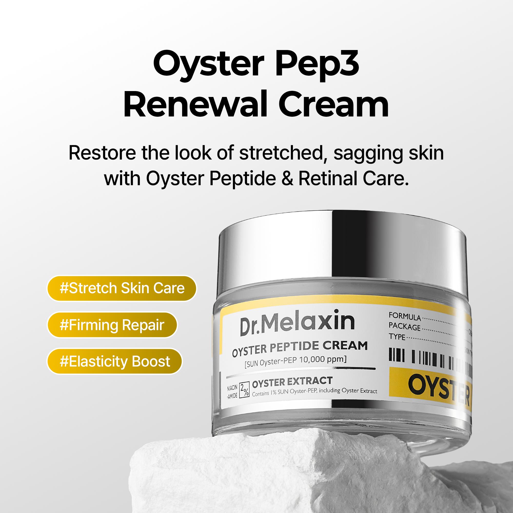 [Dr.Melaxin Official] Oyster Pep-3 Serum & Cream | Anti-aging, Wrinkles, Elasticity, Dull Skin, Firming | Korean Cosmetics
