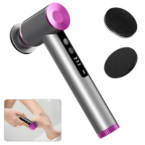 Portable 2000mAh long lasting electric foot file with reusable washable Nano-Glass Head，Ergonomic premium aluminum electric callus Remover for feet dead,hard,dry skin,apply oil, Enjoy spa-like foot care at home.perfect gifts