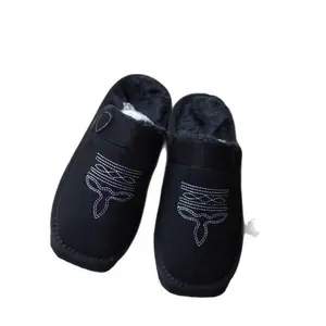 Womens Slippers - Closed Toe PU Upper Faux Fur Lining Foam Rubber Sole Winter Summer Casual Daily Indoor Outdoor Comfortable Slip-On