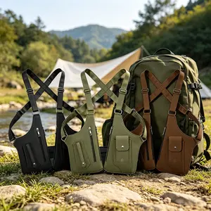 Urban Hidden Underarm Shoulder Bag, High-Grade PU Leather Agent Bag, Lightweight Anti-Theft Chest Bag, Zipper Fly Closure, Zippered Sling Bag