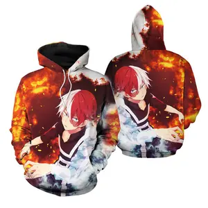 Todoroki Shoto Cosplay All Over Print 3D Hoodie
