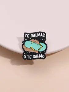 Letter Pattern Brooch, Cute Slipper Design Brooch, Flower Brooch Pin, Clip In Fashion Accessories for Women & Men, Creative Gift, Suitable for Backpacks, Jeans, Scarves, Hats Decoration