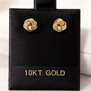 Aretes pegados Oro 10K