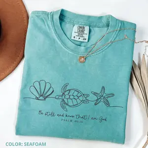 Comfort Colors SeaShell Shirt, Beach T-Shirt, Summer Woman Shirt, Cute T-Shirt, Women Oversized Tee, Summer Outfits