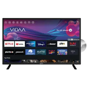 Supersonic 32-inch DLED Smart HDTV with DVD Player ATSC and NTSC System ACDC Compatible