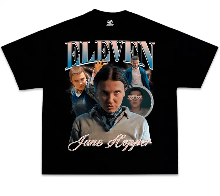 Youth & Adults Eleven Stranger Things Graphic T-Shirt, Horror Series Fan Tee, Unisex Short Sleeve Casual Streetwear Top