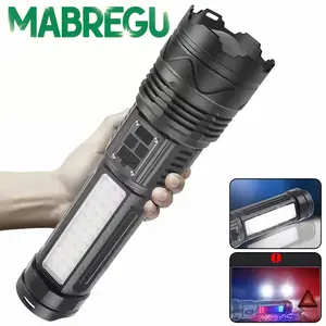 Super MABREGU Bright Portable Long Shot Torch Camping Emergency Hunting Torch Input Output White Laser Waterproof
