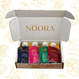 NOORA Functional Blends Variety Pack – Immunity, Calm, Clarity & Hydration | High-Fiber Fruit Snack Pouches (8-Pack)