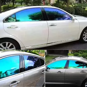 Window Tint Film for ,  Side Window Tint Chameleon  Blue Solar Protection Film 20% VLT Front Windshield Sun Shade Heat & UV Block and Scratch Resistant 29.52in x 9.84ft