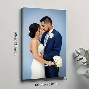 2D Flat 2D Flat 2D Flat Framed Personalized Custom Framed Canvas Prints Framed Canvas Photo to Life Stunning Framed Wall Art Digitally Printed Photos on Framed Canvas Suitable for Family Couples Lovers Pets Halloween Decora, Father's Day, Independence Day