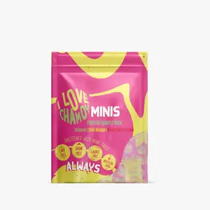 I Love Chamoy 6 MINIS - Travel & Single Use Servings of Sugar Free Chamoy - Original, Mango & Watermelon Chamoy - Sugar Free Chamoy - Carb Free - Vegan - Gluten Free - Diabetic Friendly Candy Sauce - No Artificial Dyes