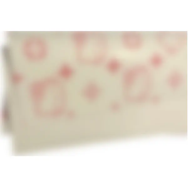 White with Pink HK Outline Bouquet Wrapping Paper