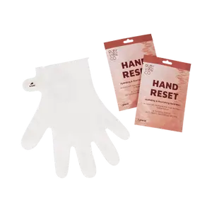 [RUBY VIBE CO] Hand Reset Hydrating & Nourishing Hand Mask Infused with Lactic Acid Sodium Hyaluronate Snow Mushroom & Algae Extract Moisture Hydrate