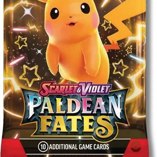 Scarlet & Violet Paldean Fates Pokmon Booster Pack - Includes 10 Additional Game Cards - TikTok Shop Scarlet & Violet Paldean Fates Pokmon Booster Pack - Includes 10 Additional Game Cards - TikTok Shop