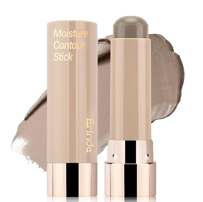 Erinde Cool Toned Contour Stick for Fair Skin, Large Capacity Grey Brown Cream Contour Makeup Stick, Smooth Blendable Matte Bronzer, Waterproof & Long Lasting Face Shaping Nose Contouring Sticks