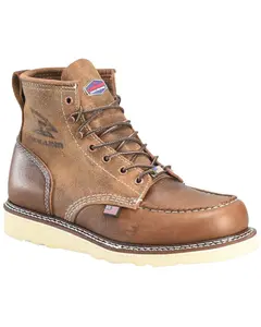 Carolina Men's Men'S Amp 6" Roughout Moc Wedge Work Boot Soft Toe - Ca7068