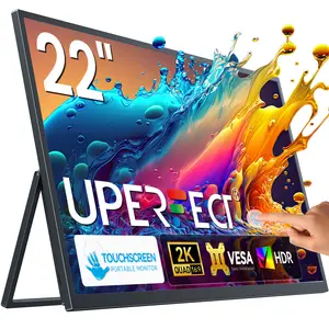 UPERFECT 22 inches 2K 60Hz Portable Monitor; 178° Wide Viewing Angle IPS Screen; Mini HDMI and HE-Type C Interface  Suitable for everyday travel work, gaming, and more; Multimedia display device, laptop accessory.