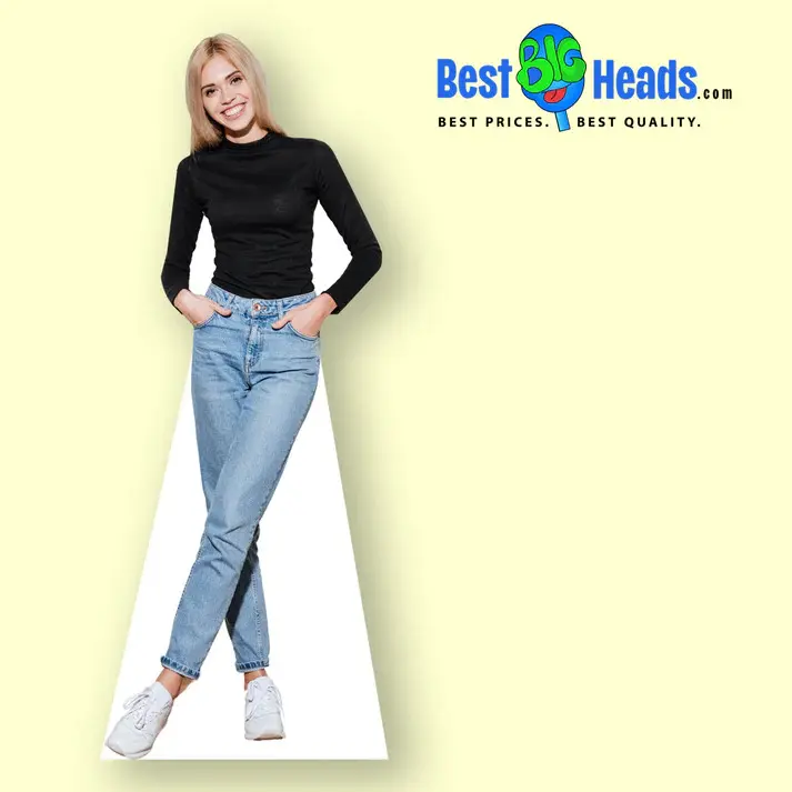 Best BIG Heads Woman Power Life Size Cardboard Standup | Face On A Stick | make your custom cardboard cutouts