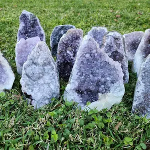 Rainbow Amethyst Geode Display - Natural Gemstone Decor 1pc Individually Numbered 3-4 Lbs Unique Addition to Any Collection