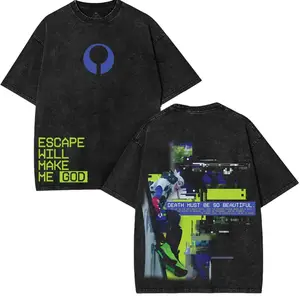 Marathon Gameplay Graphic Tee Washed Tee Game Acid Washed Lightweight Cotton TSHIRT, Gift For Gamer