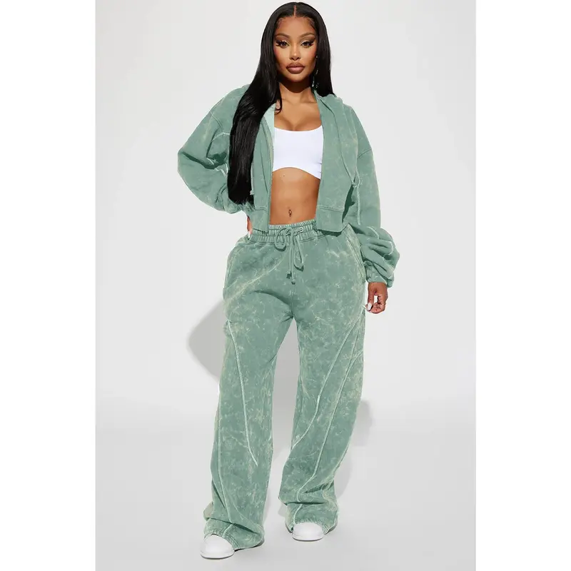 Norah Washed Lounge Pant - Sage