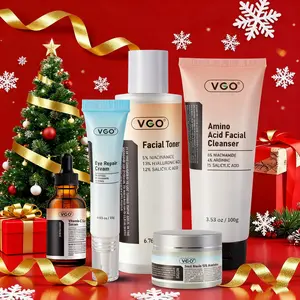 VGO Skincare Five-step Routine Daily care Repair Moisturizing Improving skin condition-A  five-piece set Suitable for sensitive skin-Live Skincare Radiance Hydrating Expert Ritual Skincare Kit  6 in 1 kit