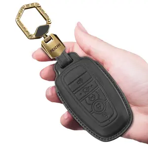 Key Fob Cover Compatible with Bronco Escape Mustang Explorer Edge Expedition F150 F250 F350 Smart Key