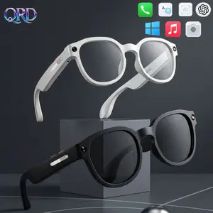 Qrd Aimb-S1 Smart Camera Glasses, Smart Eyewear, Portable 3-Lens Set, Ai Interaction, HD Anti-Shake Recording, Ideal for Business, Travel, Outdoor Use