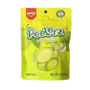 Peelable Gummy Peelerz Green Apple 6oz - Candy Fruit Gum snack gummies