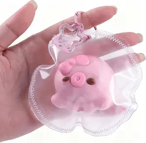 Silicone Animal Squishies Toy, 2.4" Cute Kawaii Soft Octopuses Squishies Squeeze Stress Relief Sensory Fidget Toy for Kids and Adults Backpacks