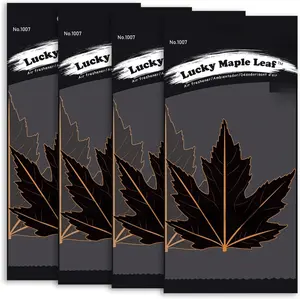 Lucky Maple Leaf Car Air Freshener Long Lasting 30 Days Odor Eliminator 4 Pack Eco Friendly & Versatile for Auto Home Use
