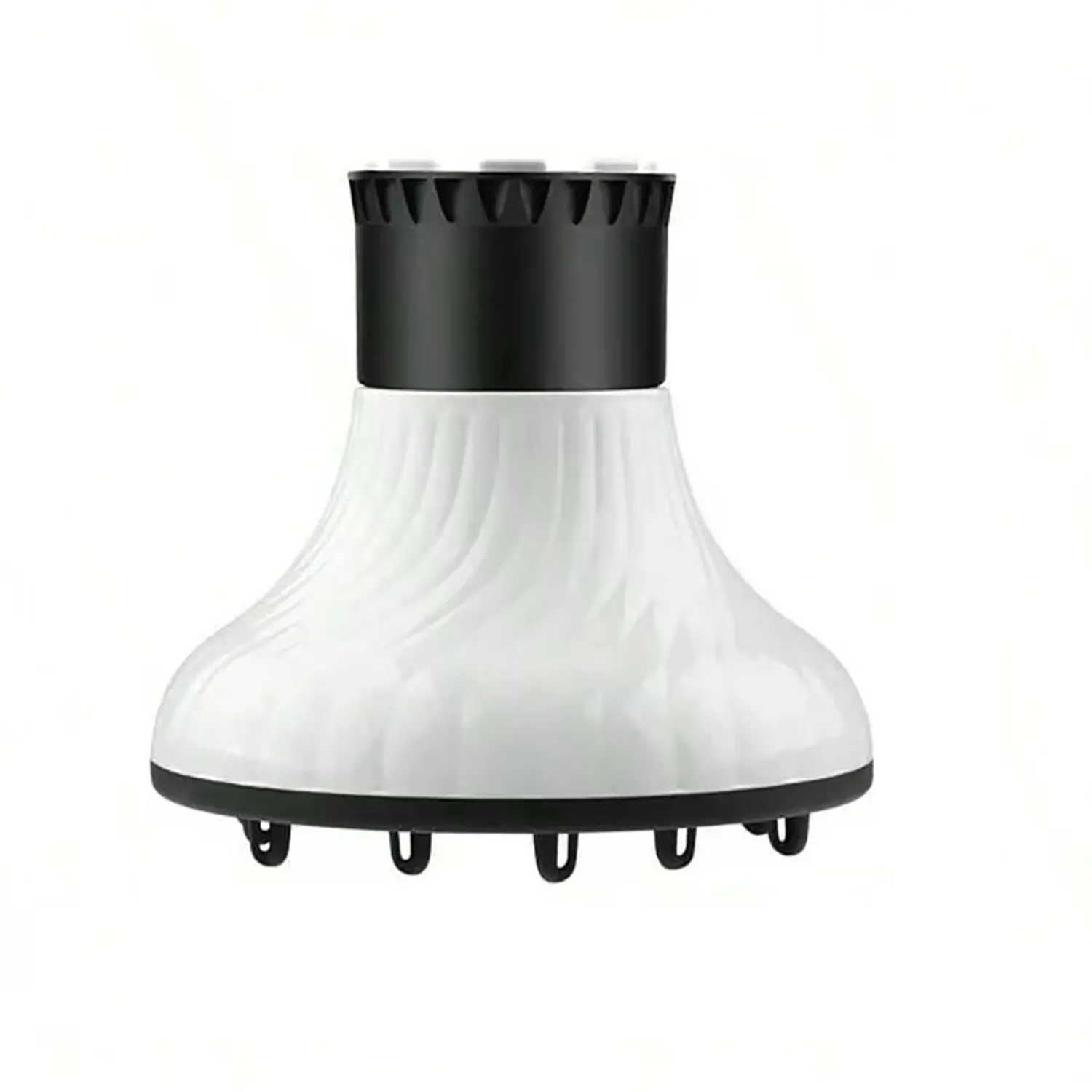 Universal Hair Diffuser Adaptable Hair Dryer Attachment for Blow Dryer Nozzles from 1.7 to 2.2 inch Diameter (White)
