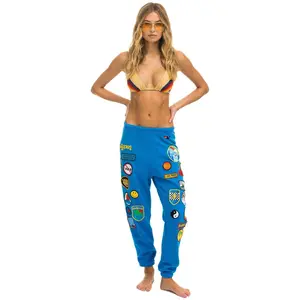 VINTAGE PATCH SWEATPANTS - OCEAN
