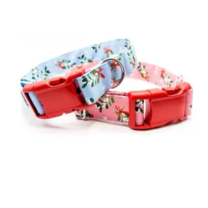 Christmas Mistletoe- Fabric Dog Collar
