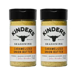 2 Pack Kinder's Caramelized Onion Butter Seasoning, 6.2 oz Spice Flavor