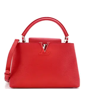 Pre-owned Louis Vuitton Leather Top Handle Bags Capucines Bag PM by Rebag