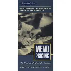 USED-Menu Pricing: Restaurant Manager's Pocket Handbook Series by David V. Pavesic (Paperback)