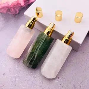 [Magic Crystal] Exquisite Refillable Natural Crystal Mist Spray Bottle - Perfume Bottle, Essential Oil Bottle - Ideal Gift For Women And Lover, DIY Beauty Tools And Travel Supplies, Ornament - Festival, Christmas, New Year, Easter, Valentine'S Day