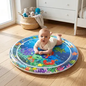 Inflatable Water Play Mat for Kids Ages 3+, Safe Durable Material, Educational Game Toy for Motor Skills & Sensory Exploration, Perfect Birthday Gift, Summervibes