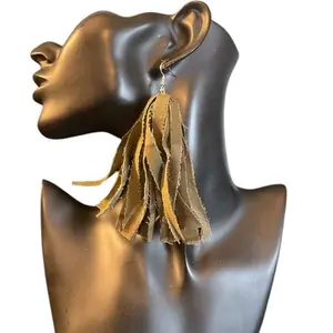Camo print earrings (Army green)