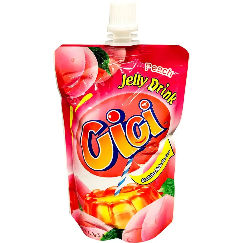 STRONGFOOD CICI Jelly Drink, 150g Juicy Sweet Peach-Flavored Fruit-Based Beverage, Single-Serve Ambient Sugar-Added Refreshing Snack Jelly STRONGFOOD CICI Jelly Drink, 150g Juicy Sweet Peach-Flavored Fruit-Based Beverage, Single-Serve Ambient Sugar-Added Refreshing Snack Jelly