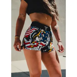 Star Spangled Women's Fight Shorts (3" Inseam)